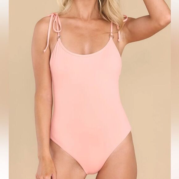 ‎Shoulder Tie One Piece Swimsuit - Picture 12 of 16
